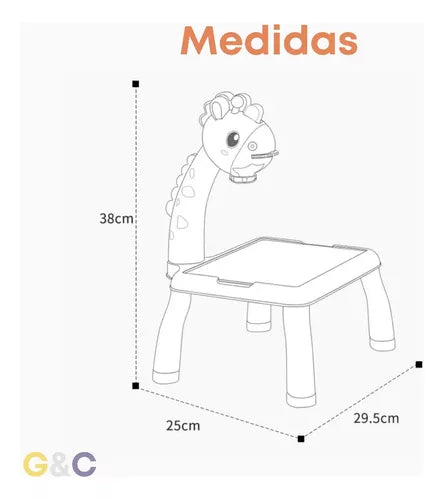 PROYECTOR DE DIBUJOS CON PIZARRA PARA NIÑOS