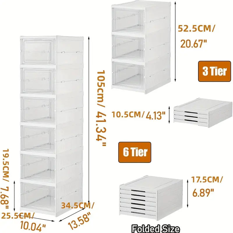 Caja de zapatos plegables